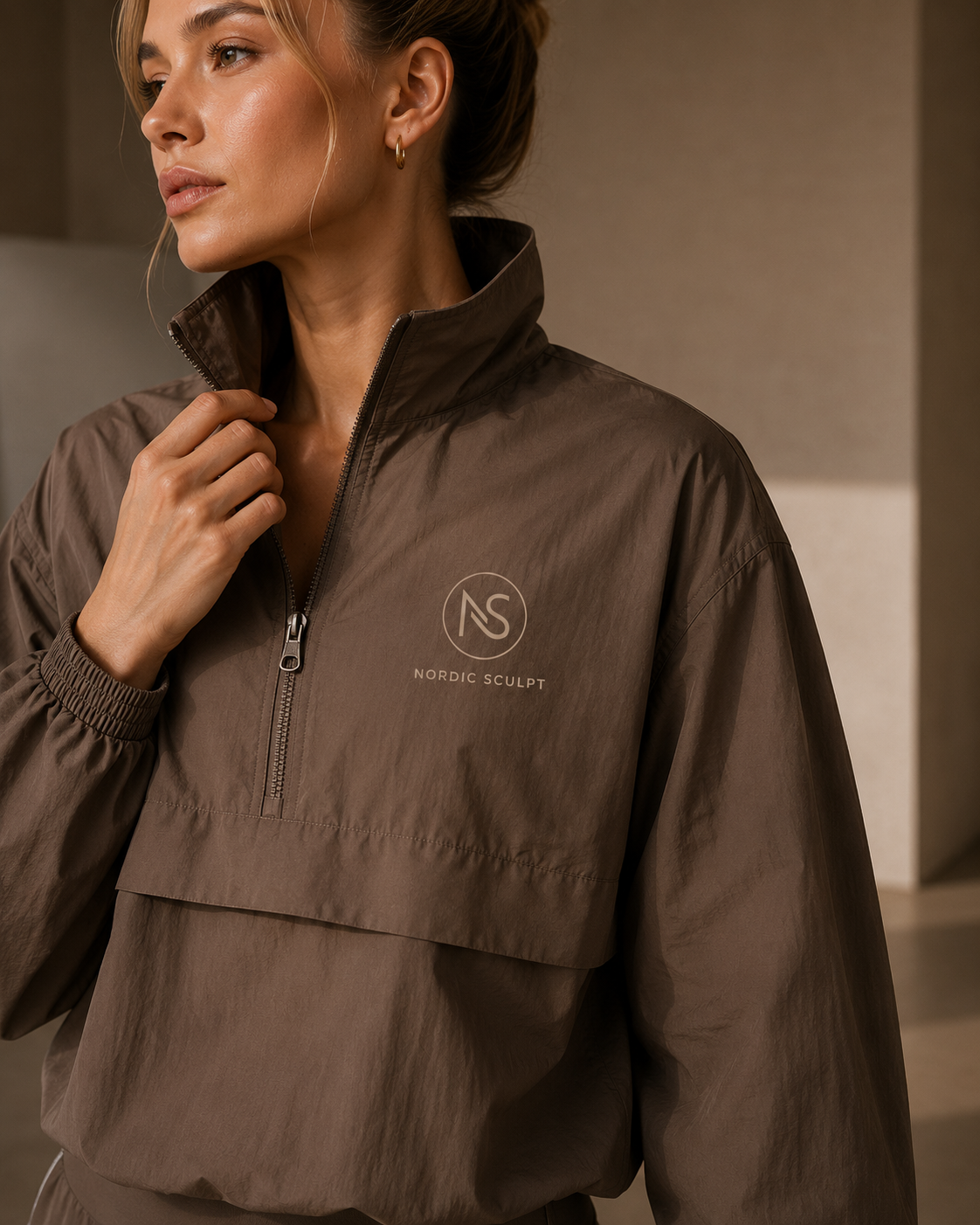 Nordic Sculpt — Half-Zip Windbreaker