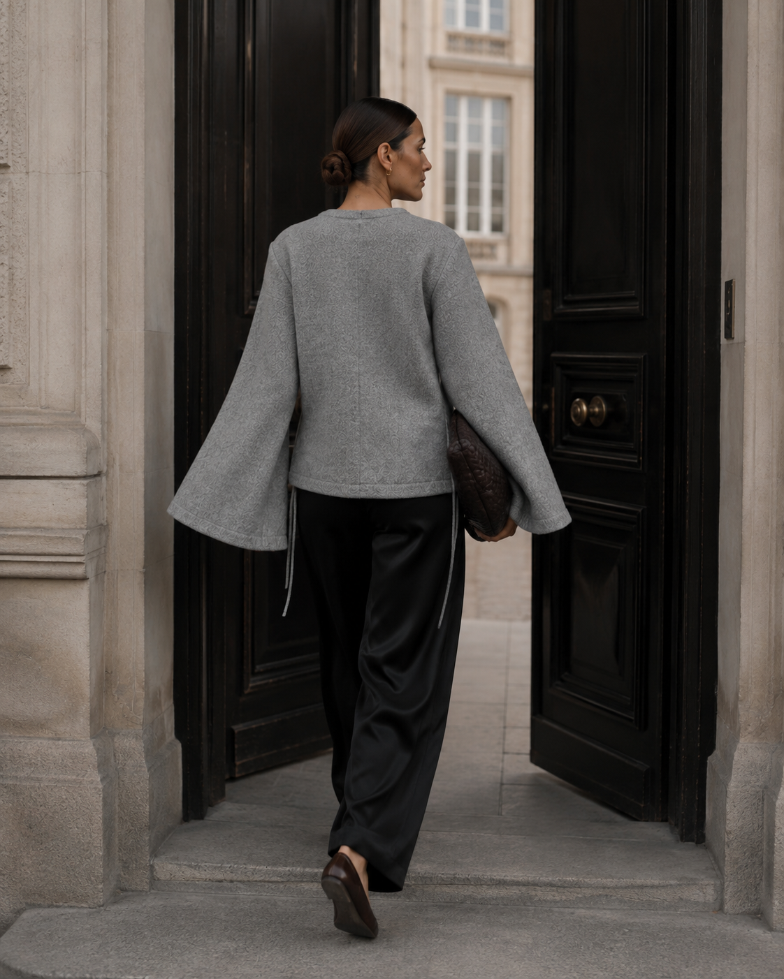 Copenhagen Tie Jacket – Grey Melange