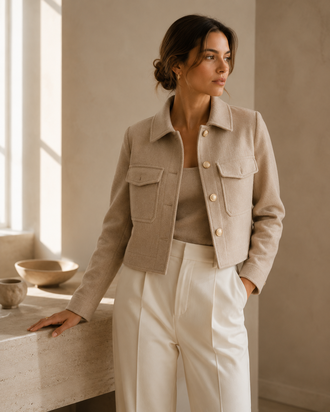 Sand Atelier Jacket — Beige