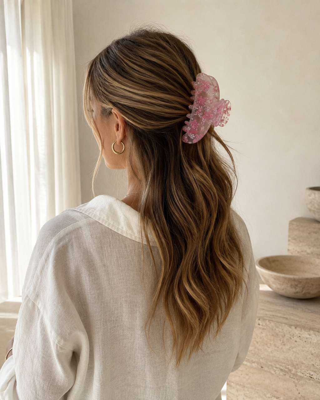 Blossom Hair Claw – Pink