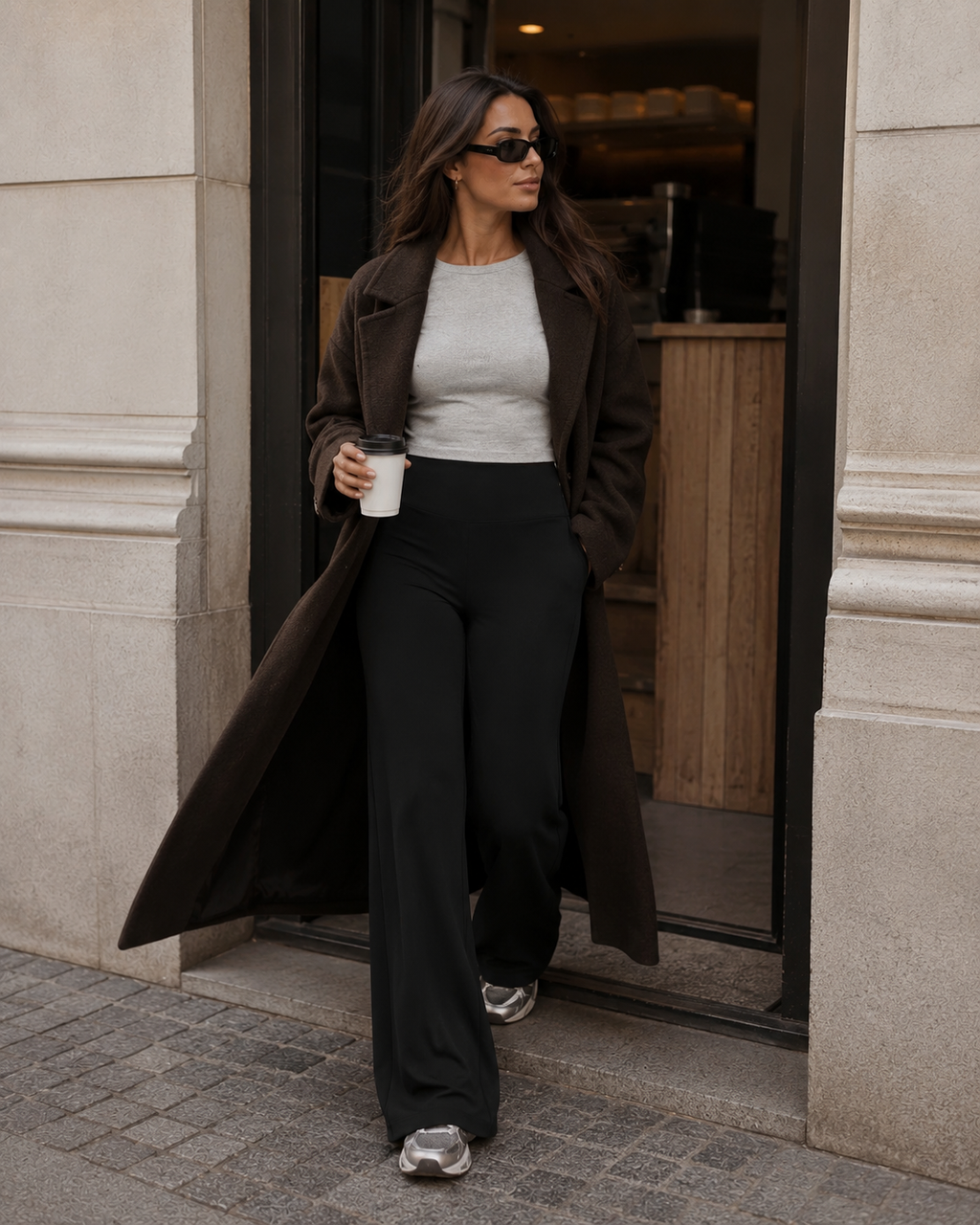 Studio Flow Wide Leg Pants – Black L