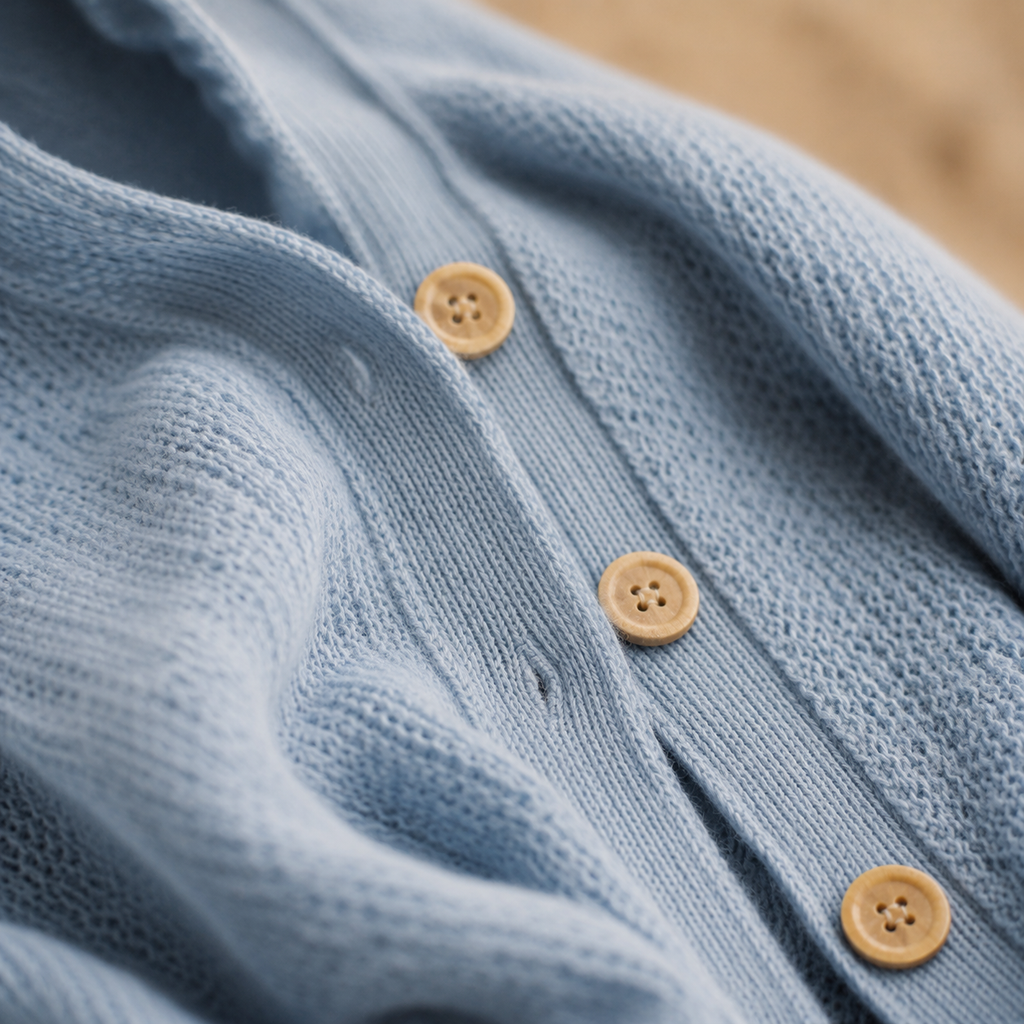 Soft Breeze Knit Cardigan – pölyinen sininen
