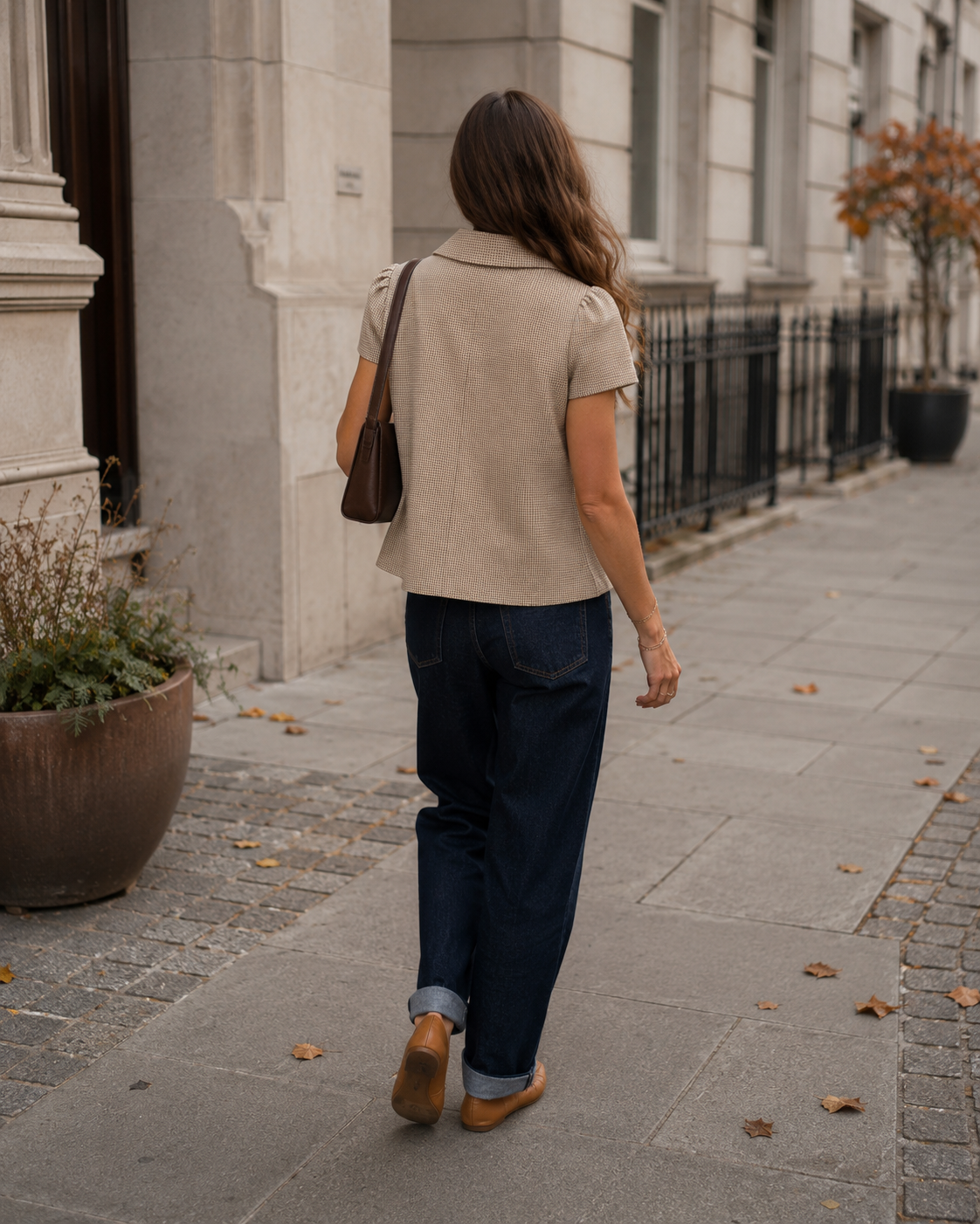 Apricot Check Jacket