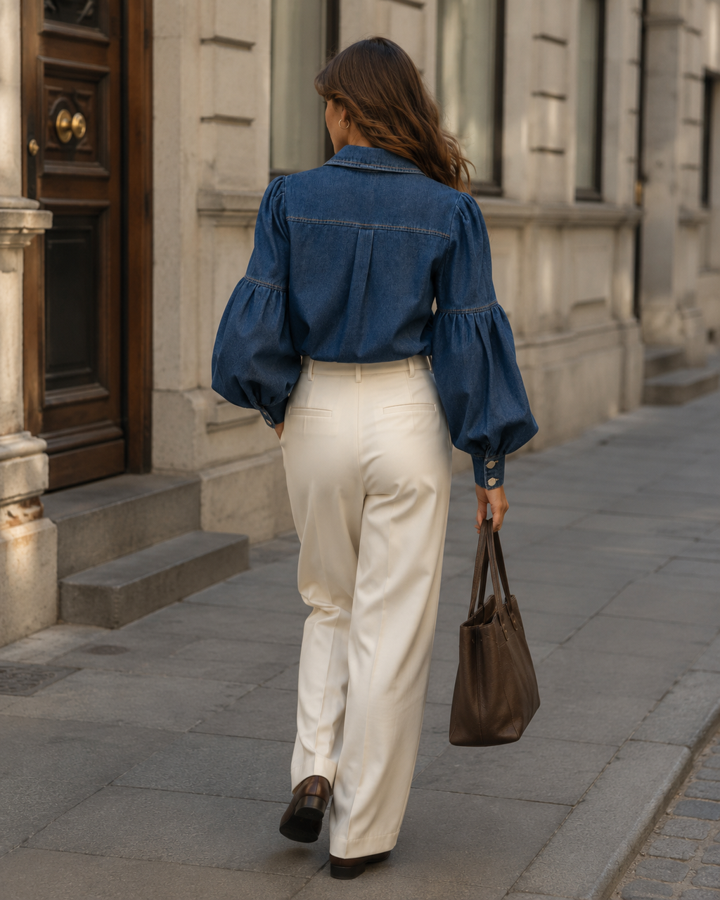 Copenhagen Denim Blouse – Mid Blue