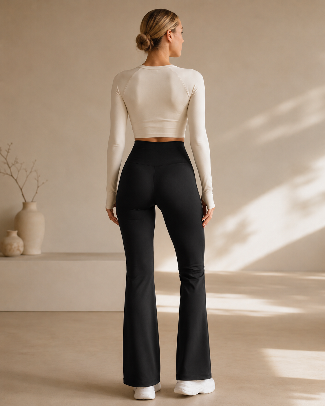 High Waist Flare Leggings S