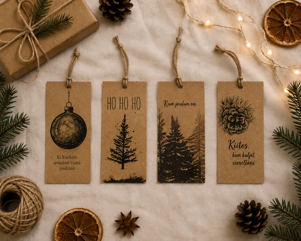 Pakettikortti - Christmas 4kpl