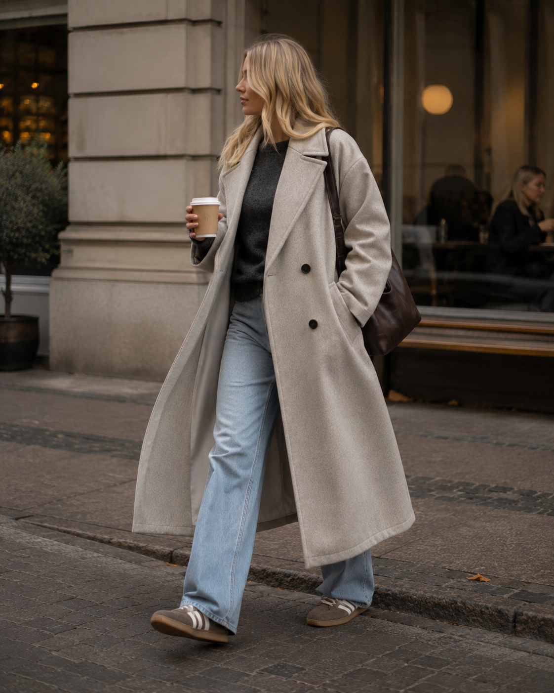 Copenhagen Long Coat – Oatmeal