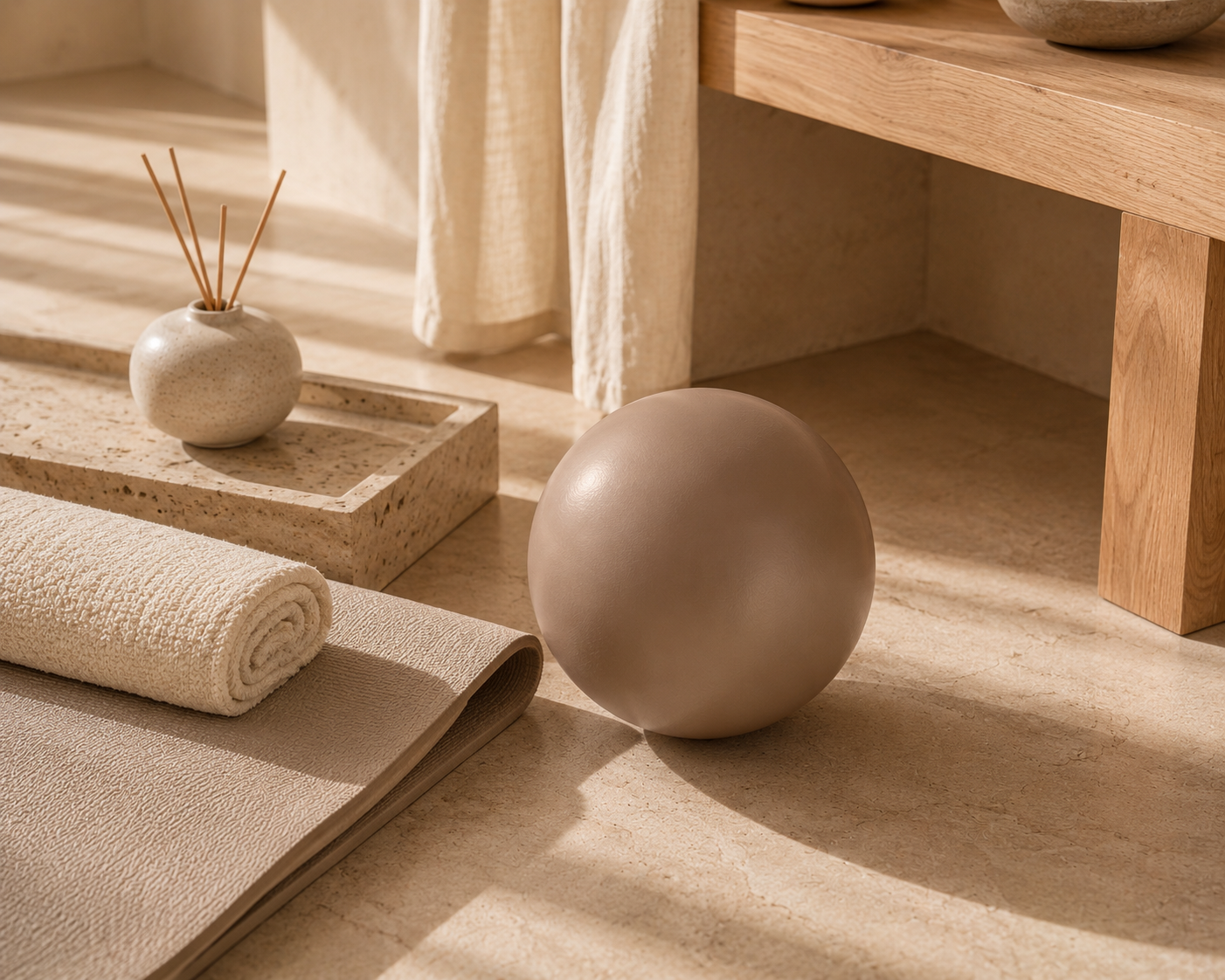Mocha Beige Pilates Ball