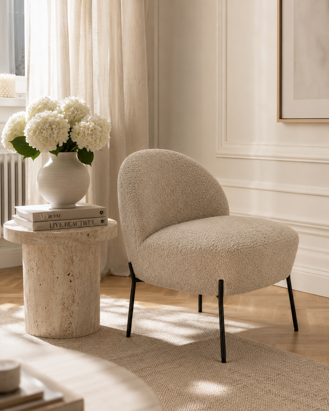 Merida Lounge Chair – Beige