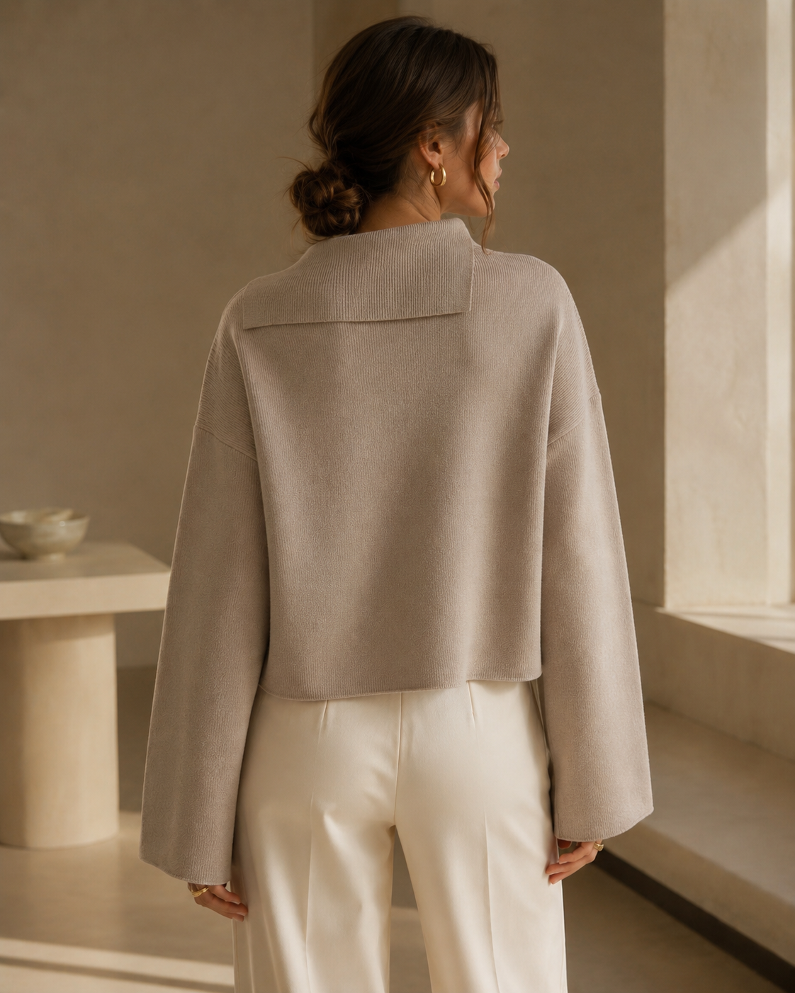 Asymmetric Knit Sweater
