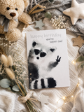 Postikortti - Raccoon