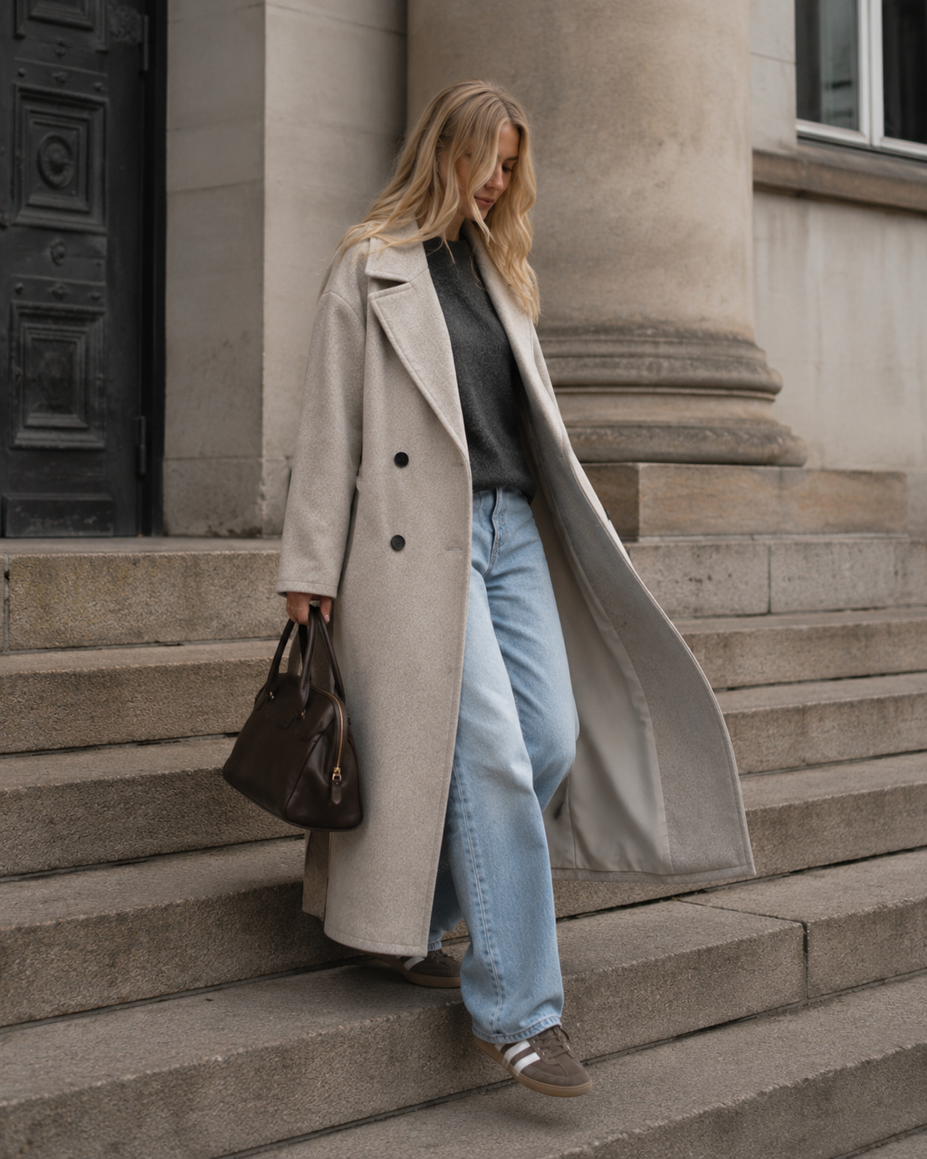 Copenhagen Long Coat – Oatmeal