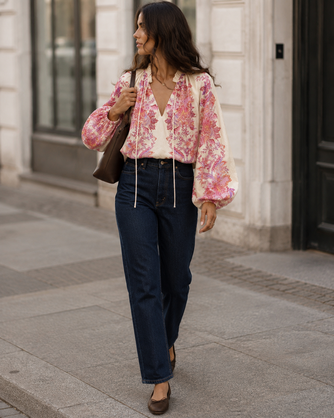 Rose Paisley Blouse