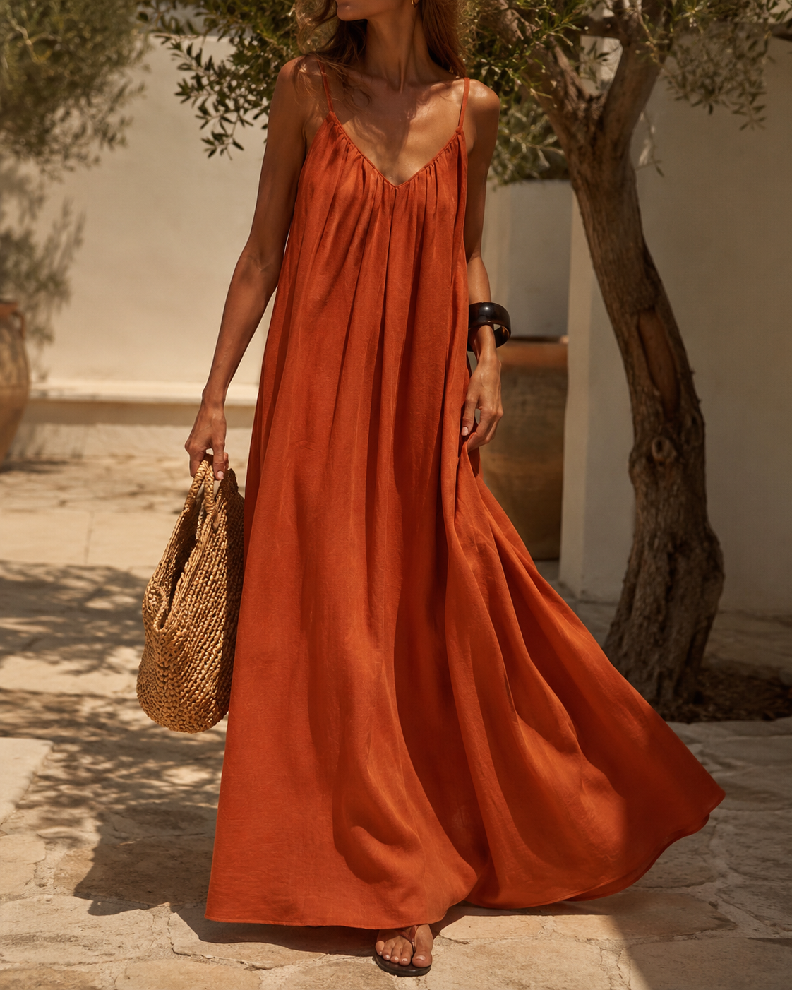 Mokka Brown Maxi Dress S